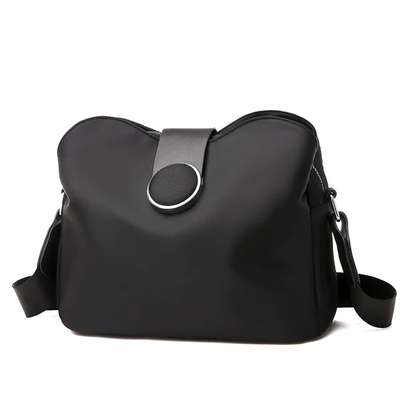 Vintage Waterproof Nylon Shoulder Bag – Lightweight Crossbody for Travel & Daily Use