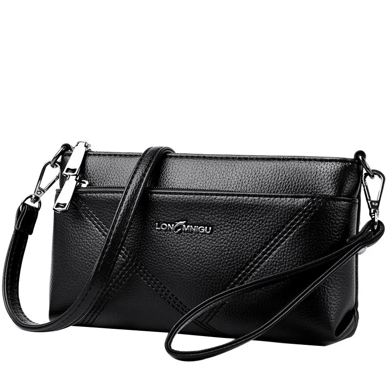 Small Crossbody PU Leather Bag – Solid Color Women’s Tote Shoulder Bag, Clutch Purse Handbag