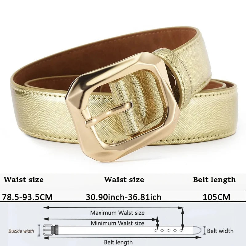 Stunning Women's Fashion Luxury Designer Belt for Versatile Wear