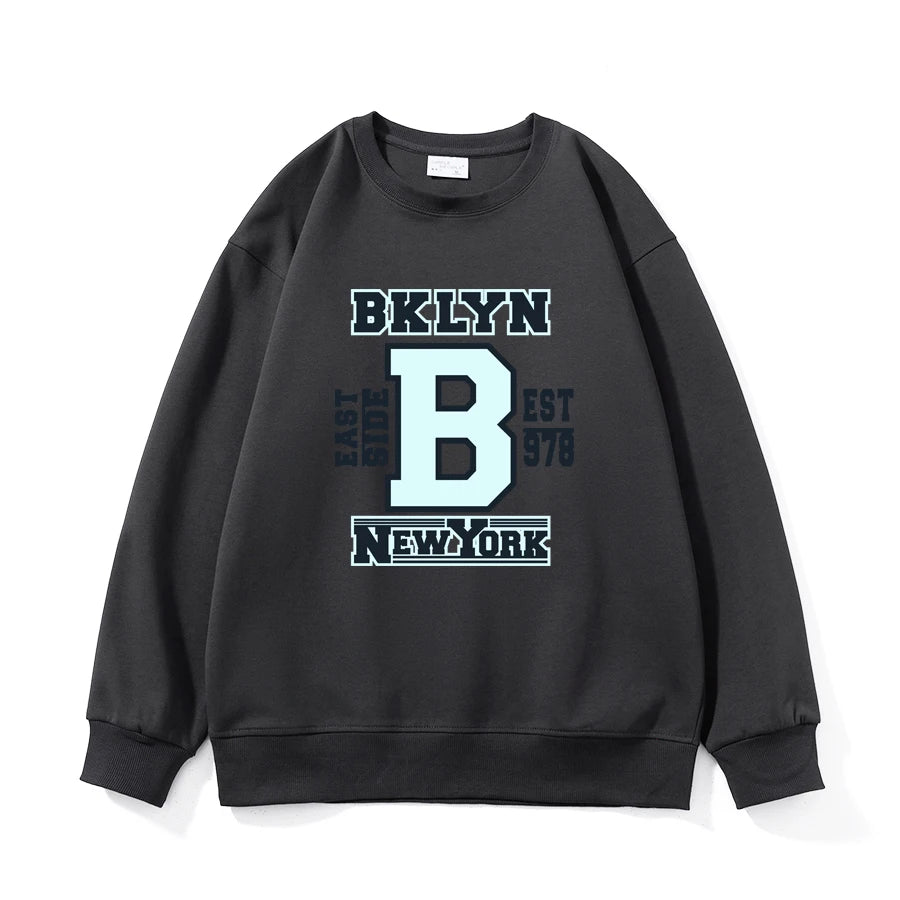 WAVLATII New Women Printed Casual Sporty Sweatshirt