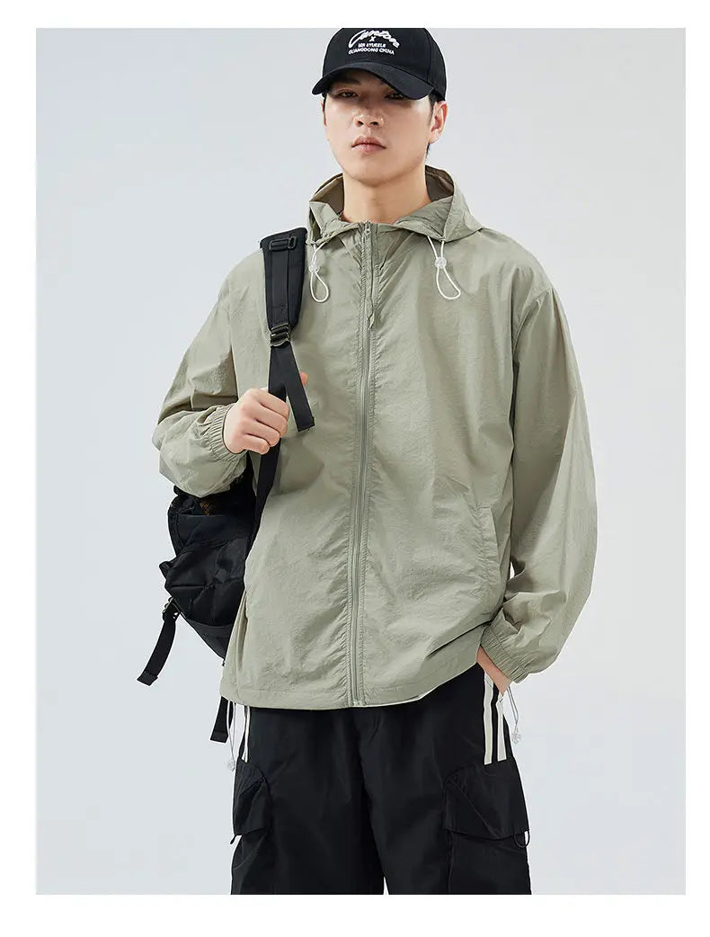 Men's Lightweight Blue Cover Up for Sun Protection