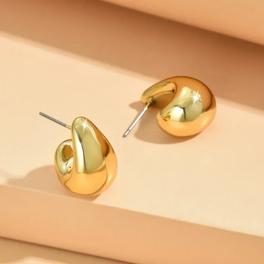 Stunning Vintage Chunky Dome Drop Earrings for Women - Statement Jewelry