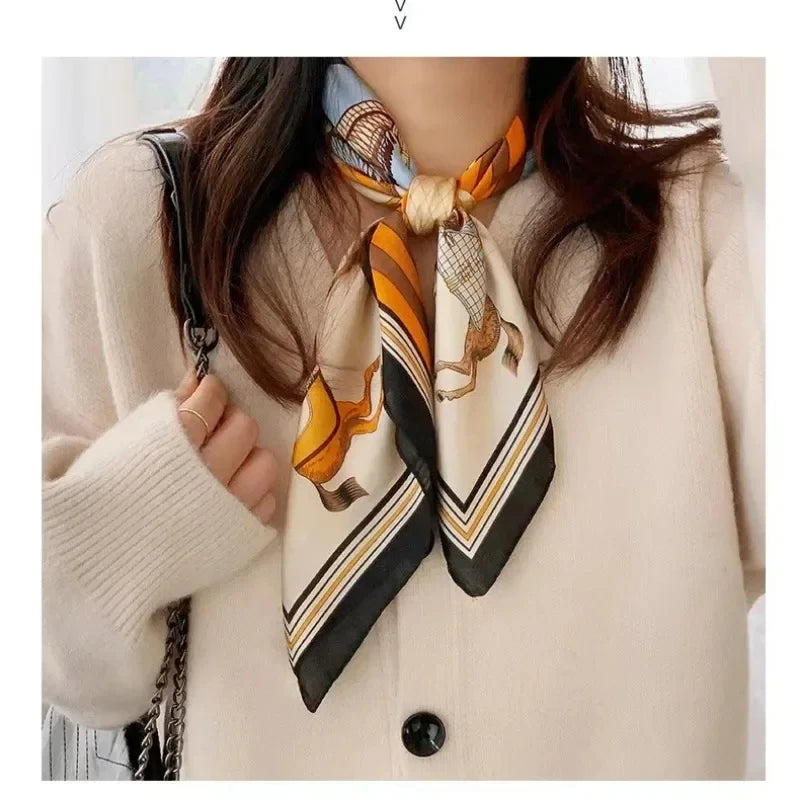 Luxurious Silk Shawl Square Scarf for Women Elegant Wraps