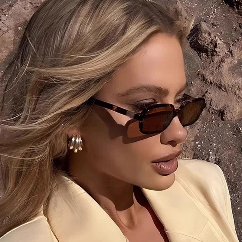 Stunning Rectangle Sunglasses For Stylish UV Protection