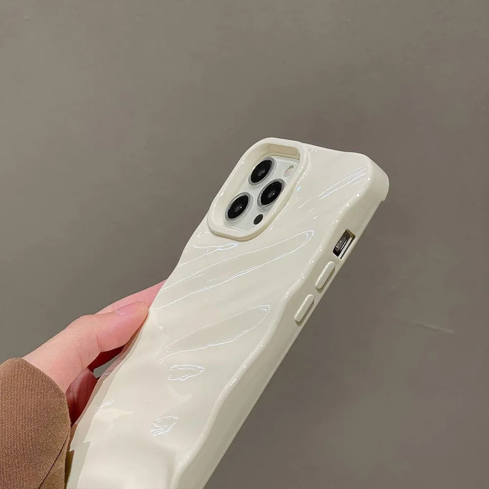 Vibrant Fashion Ripple Phone Case For iPhone 16 Pro Max Shockproof