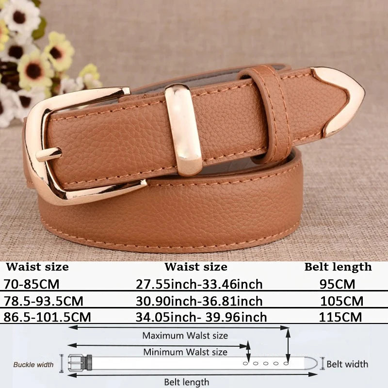 Stylish High Quality Fashion Women Genuine Leather Belts for Style