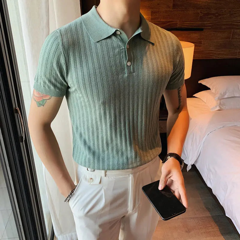 Smart Casual Solid Color Polos for Comfortable Summer Wear