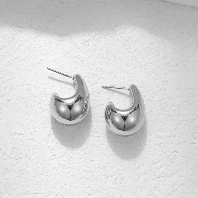 Stunning Vintage Chunky Dome Drop Earrings for Women - Statement Jewelry