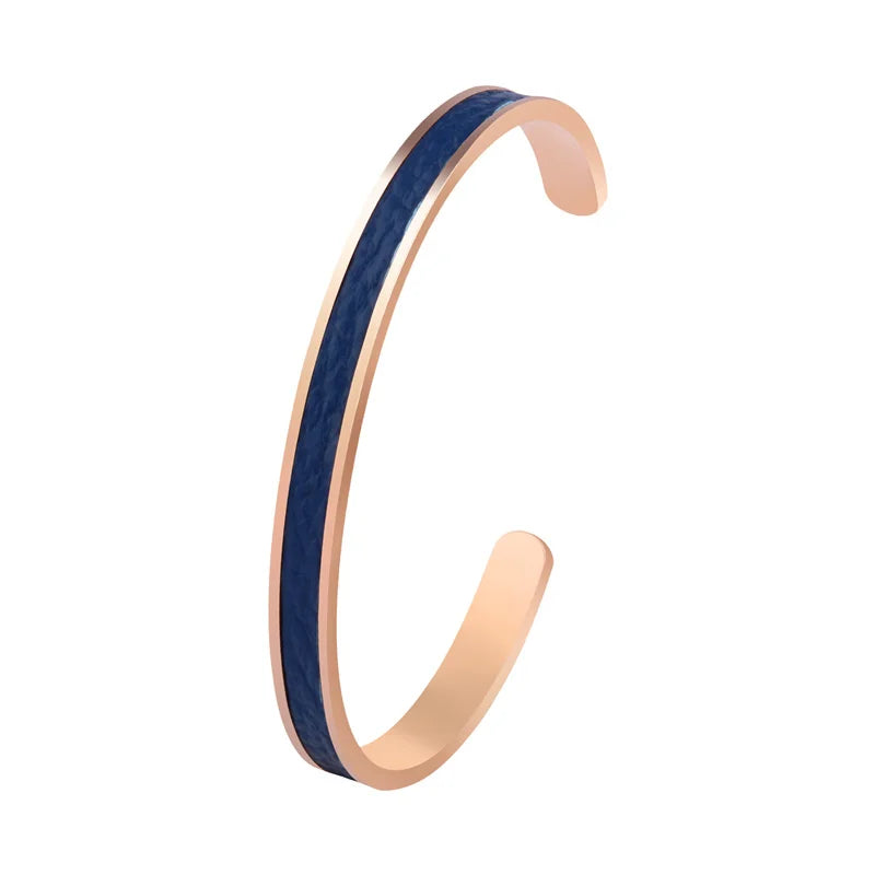 Minimalist Cuff Bangle For Men Adjustable Fashion Jewelry