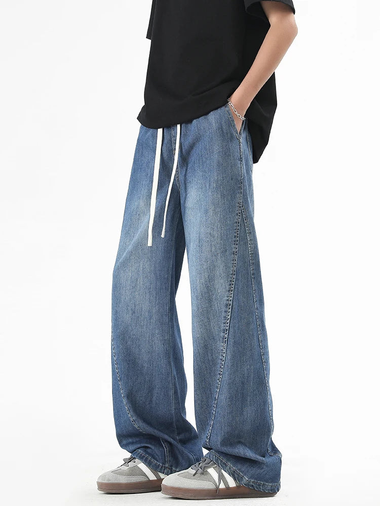 Summer Men's Lightweight Jeans for Breathable Comfort
