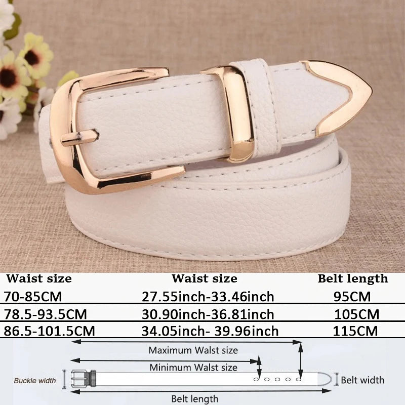 Stylish High Quality Fashion Women Genuine Leather Belts for Style