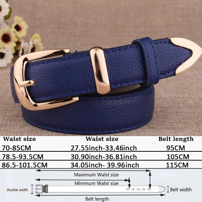 Stylish High Quality Fashion Women Genuine Leather Belts for Style
