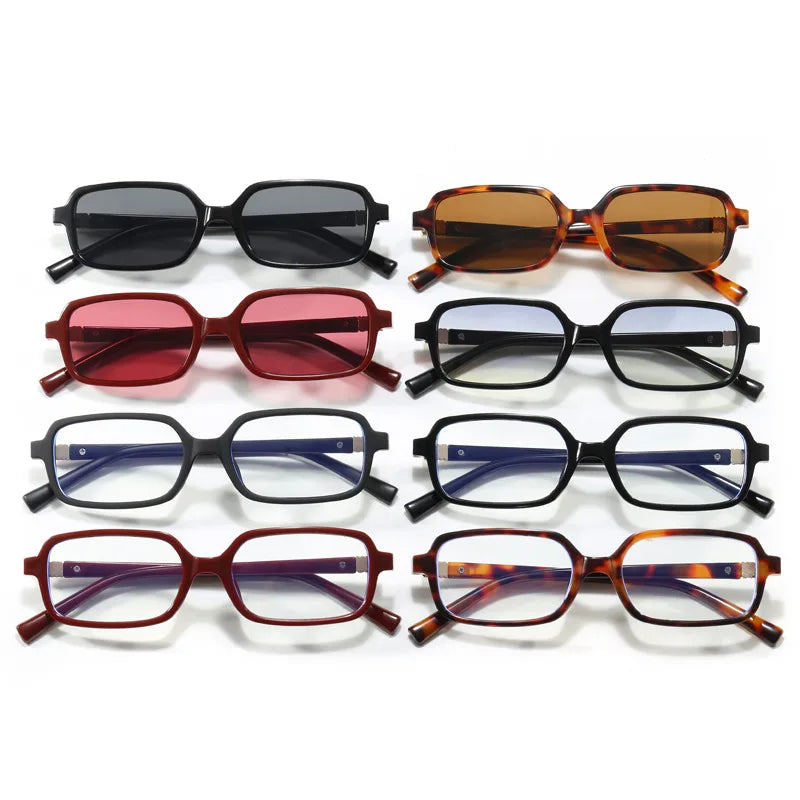 Chic Stylish Neutral New Square Sunglasses with UV Protection