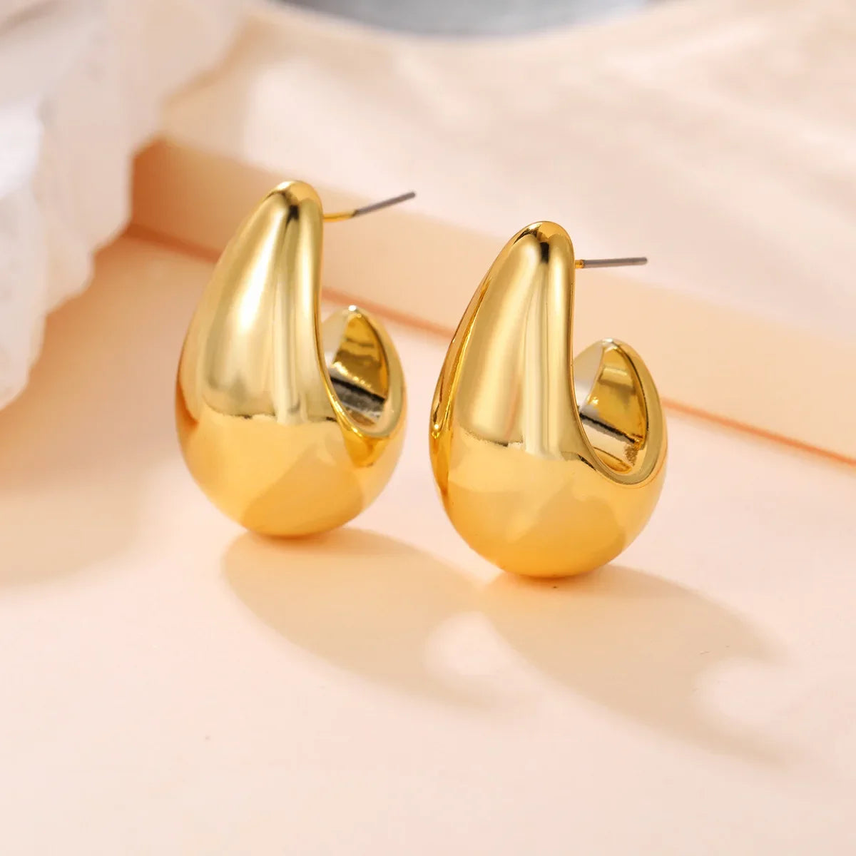 Stunning Vintage Chunky Dome Drop Earrings for Women - Statement Jewelry