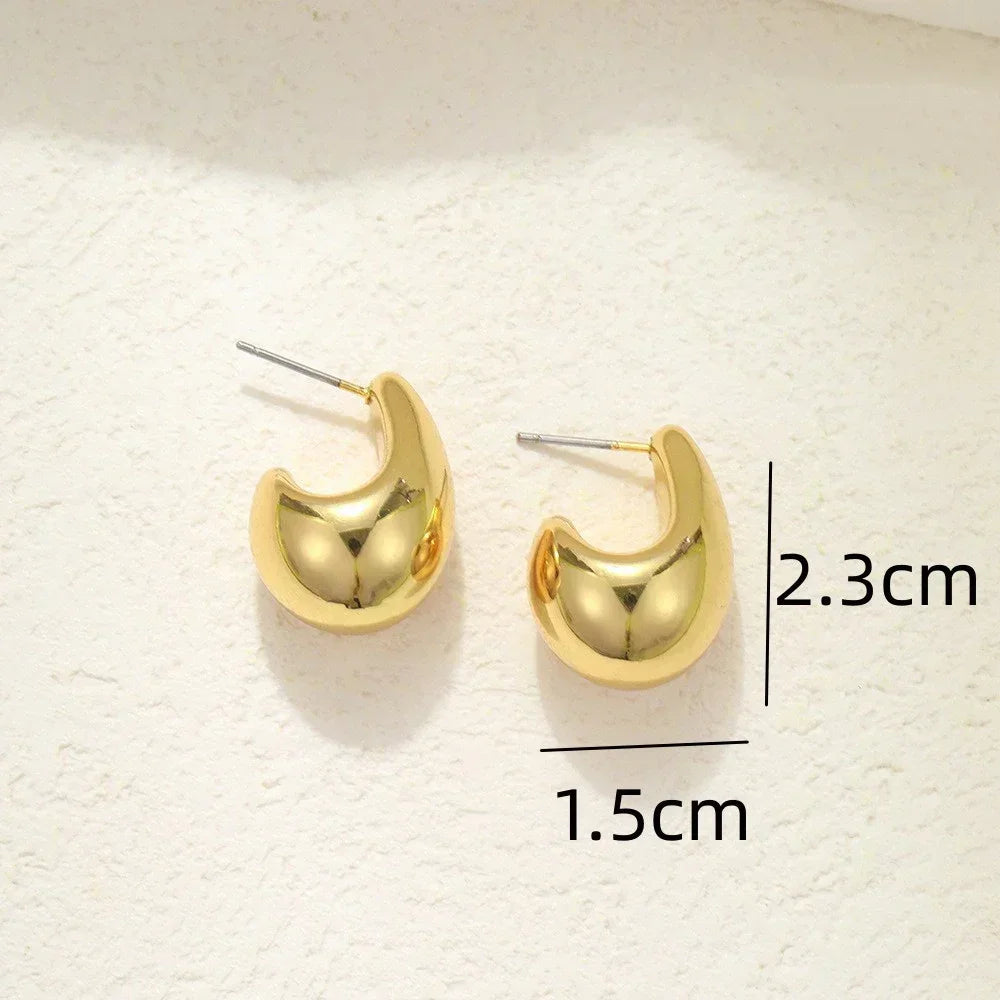 Stunning Vintage Chunky Dome Drop Earrings for Women - Statement Jewelry