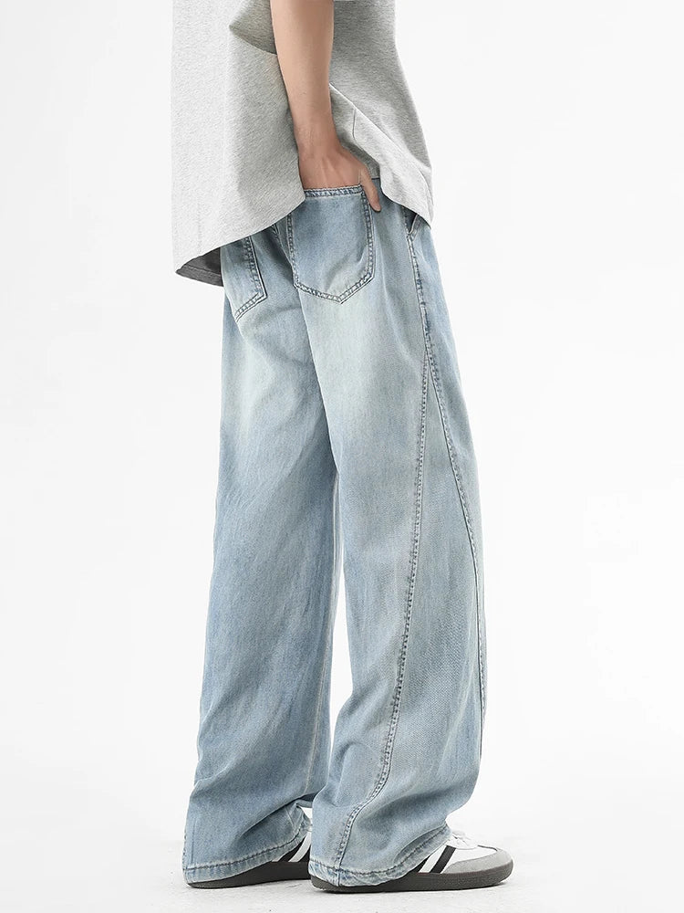 Summer Men's Lightweight Jeans for Breathable Comfort