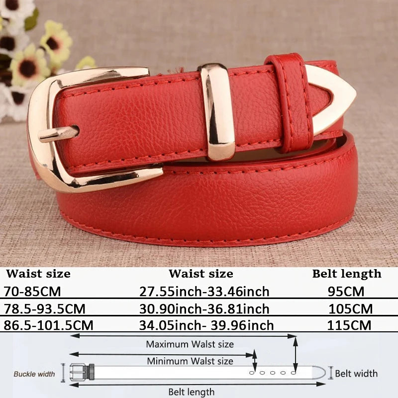 Stylish High Quality Fashion Women Genuine Leather Belts for Style