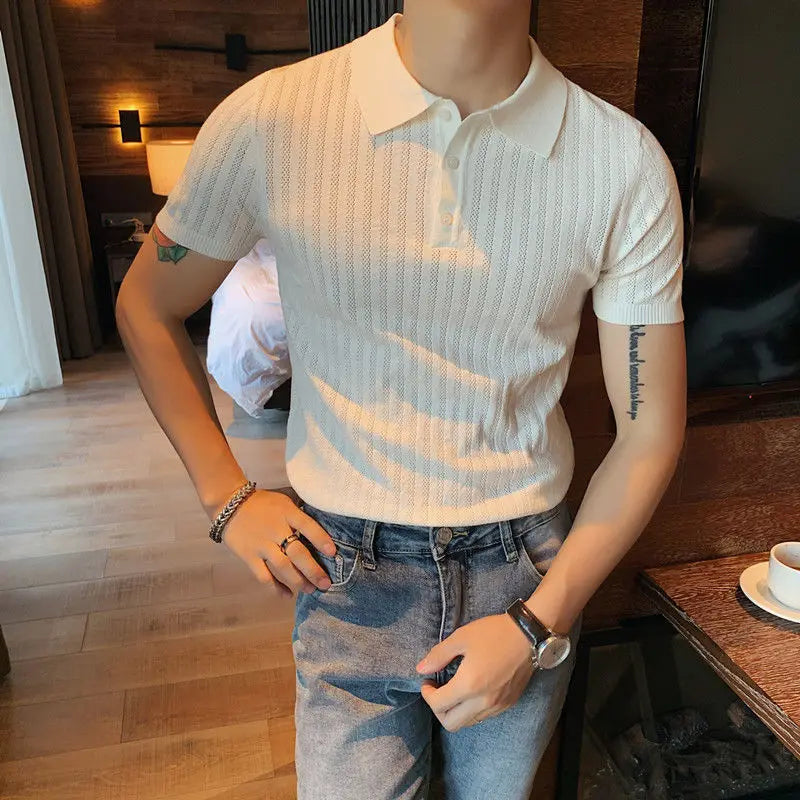 Smart Casual Solid Color Polos for Comfortable Summer Wear