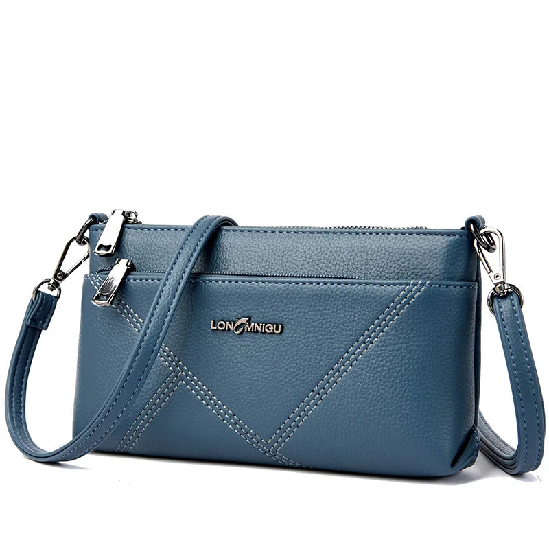 Small Crossbody PU Leather Bag – Solid Color Women’s Tote Shoulder Bag, Clutch Purse Handbag