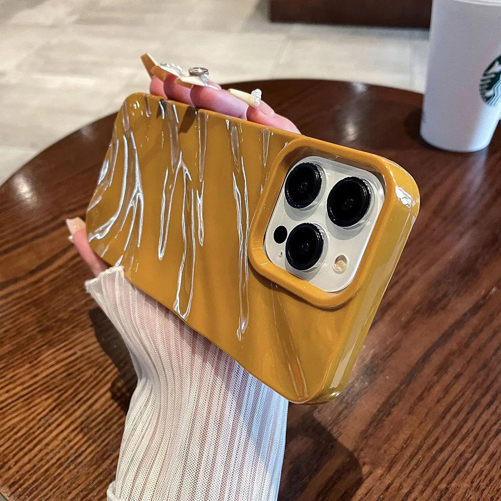 Vibrant Fashion Ripple Phone Case For iPhone 16 15 14 Pro Max Plus Shockproof Durability