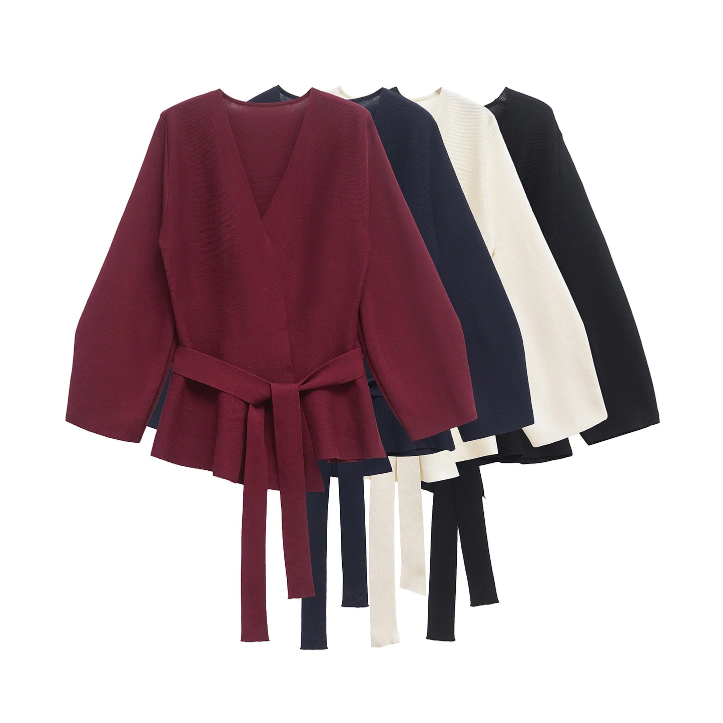 TRAFSHE Spring Women Shoulder Pad Knit Blazer for Versatility