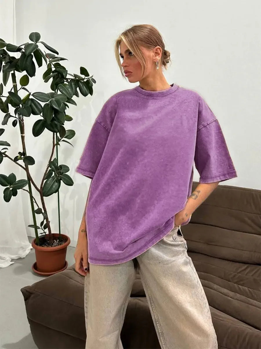 Unisex Retro Cotton Tee – Relaxed Fit, Endless Style!