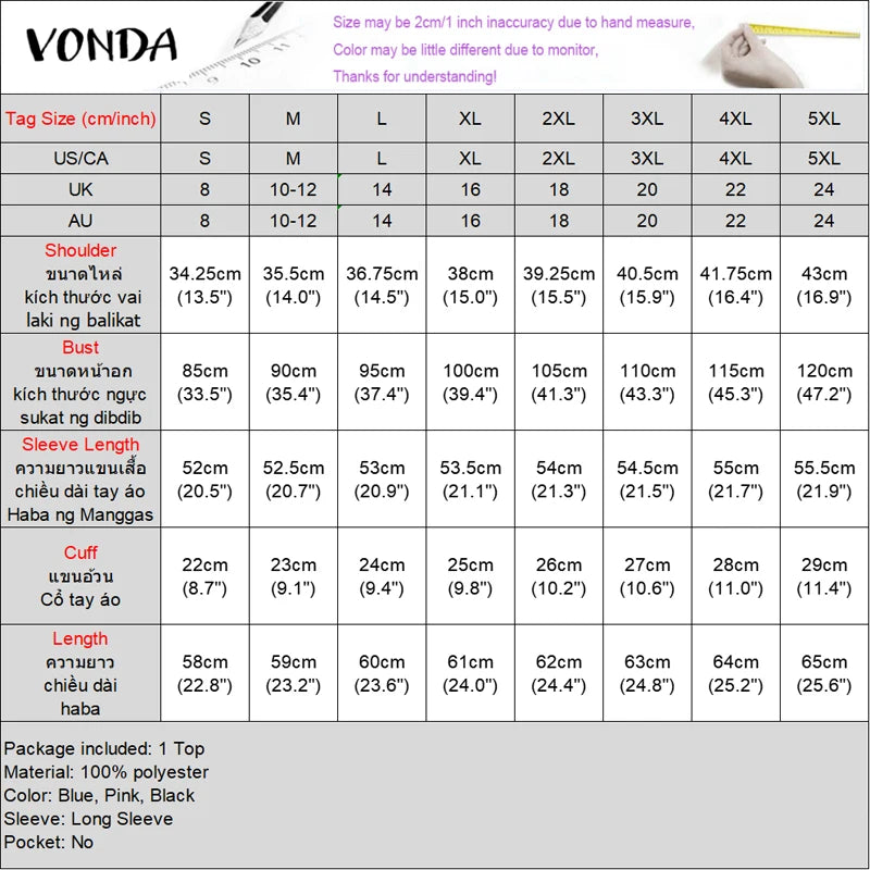 VONDA Women Patchwork Tops Bohemian Ruffled Blouse 2025 Summer Solid Color Shirts Holiday Flare Sleeve Blusas Oversize Fake 2pcs