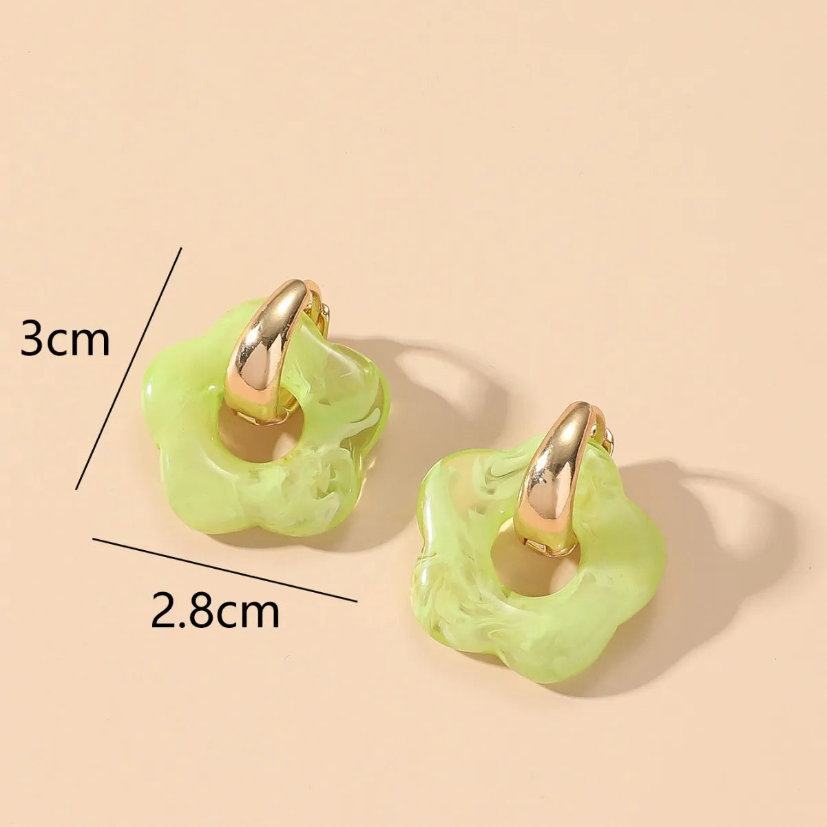 Vibrant Stylish 2024 New Multicolor Flower Drop Earrings for Women