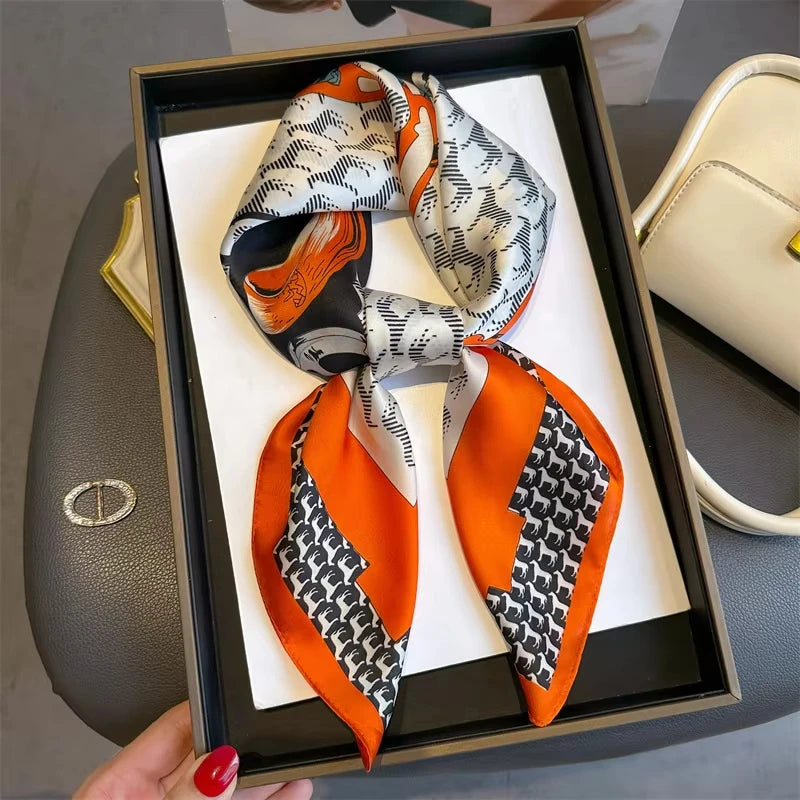 Luxurious Silk Shawl Square Scarf for Women Elegant Wraps