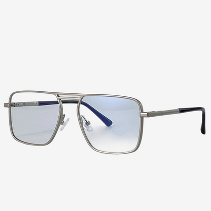 a pair of glasses on a white background