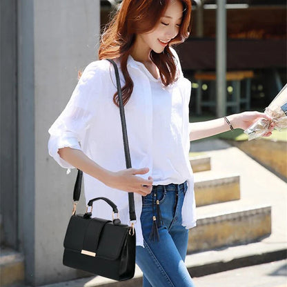 Trendy Flap Sling Crossbody Bag – Chic & Versatile Leather Shoulder Purse for Women
