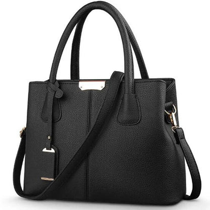 Women’s PU Leather Square Handbag – Stylish Large Tote & Crossbody Shoulder Bag