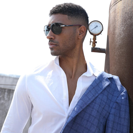 Stylish BARCUR Aluminum Vintage Polarized Sunglasses for Men