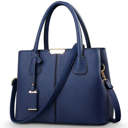 Women’s PU Leather Square Handbag – Stylish Large Tote & Crossbody Shoulder Bag
