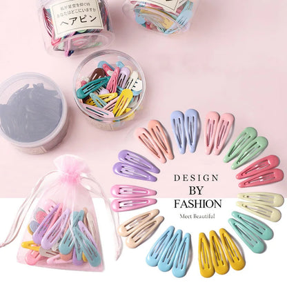 Vibrant Colorful Waterdrop Shape Hairpins