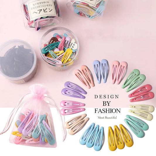 Vibrant Colorful Waterdrop Shape Hairpins