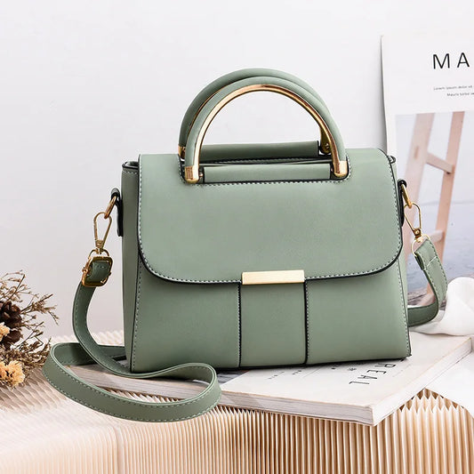 Chic Women's Small PU Leather Shoulder Bag – Stylish Everyday Tote for Shopping & Outings