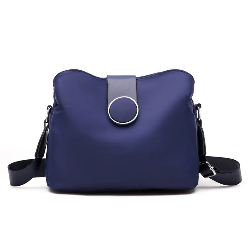 Vintage Waterproof Nylon Shoulder Bag – Lightweight Crossbody for Travel & Daily Use