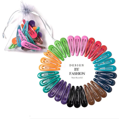 Vibrant Colorful Waterdrop Shape Hairpins