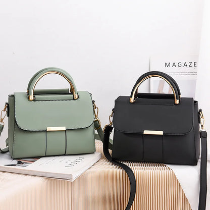 Chic Women's Small PU Leather Shoulder Bag – Stylish Everyday Tote for Shopping & Outings