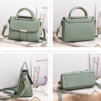 Chic Women's Small PU Leather Shoulder Bag – Stylish Everyday Tote for Shopping & Outings