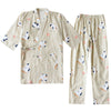 New Japanese-Style Kimono Couple Pajamas with Cute Kittens