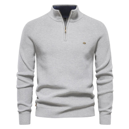 2023 New Autumn Cotton Zipper Cardigans for Men Warm Sweater