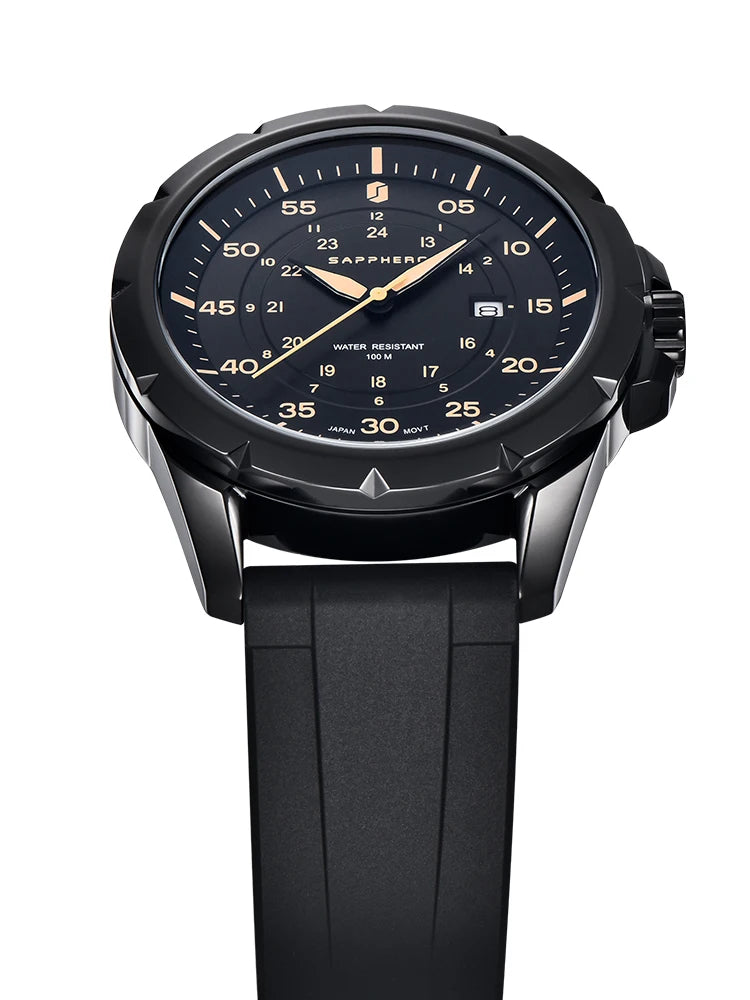 SAPPHERO Men Watch Luxury Quartz Waterproof Gift Wristwatch