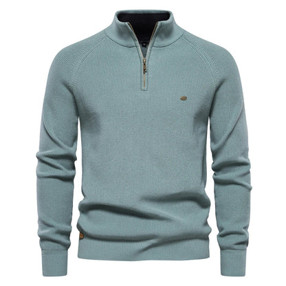 2023 New Autumn Cotton Zipper Cardigans for Men Warm Sweater