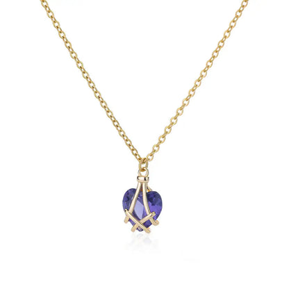 Elegant Zircon Teardrop Necklaces for Women Gift Jewelry