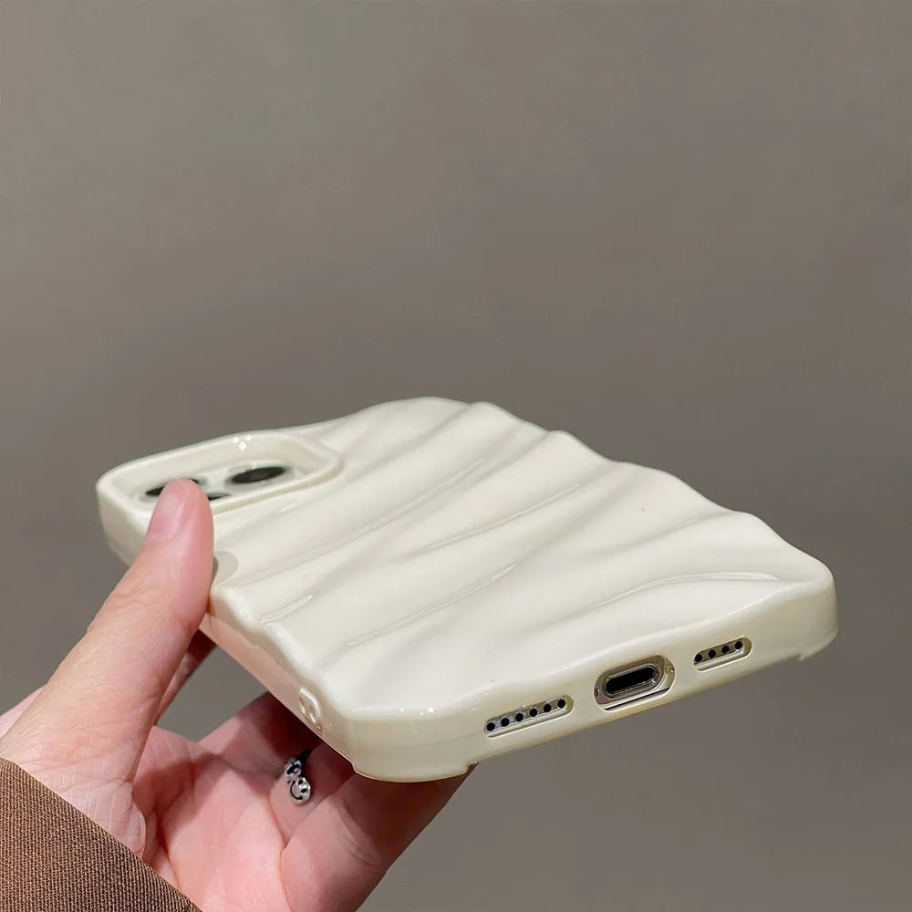 Vibrant Fashion Ripple Phone Case For iPhone 16 15 14 Pro Max Shockproof Protection