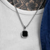 Waterproof Casual Black Enamel Necklaces for Men