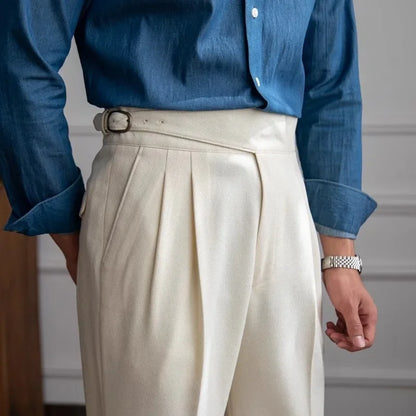 2023 Autumn/Winter Italian High-Waisted Casual Trousers