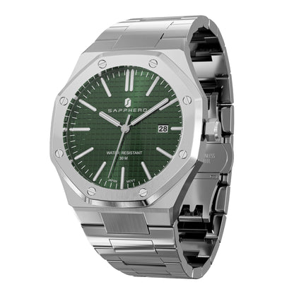 SAPPHERO Men's Luxury Waterproof Stainless Steel Watch Gift